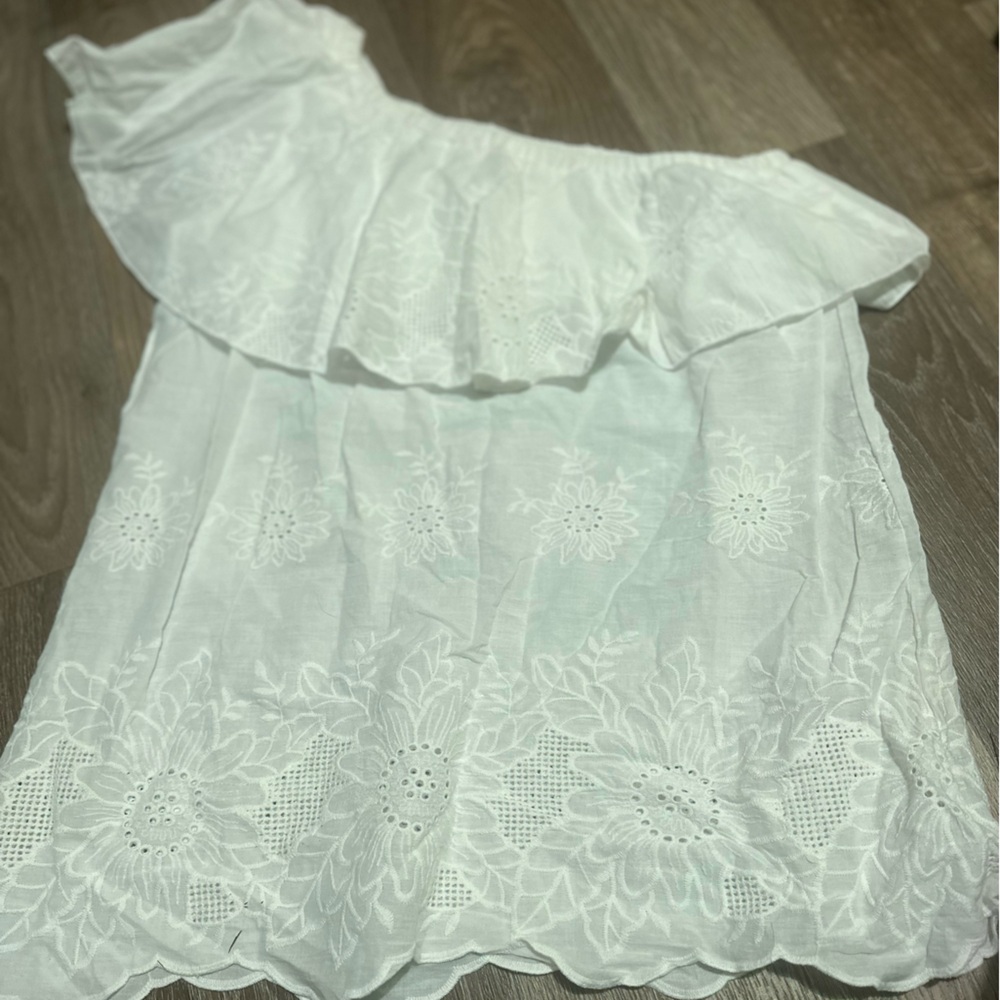 Allison Joy Ivory Embroidered Top
